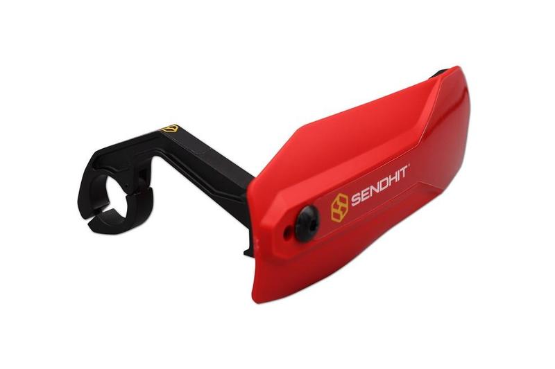 Sendhit Nock V2 MTB Handguards, Red Guards, Black Brackets
