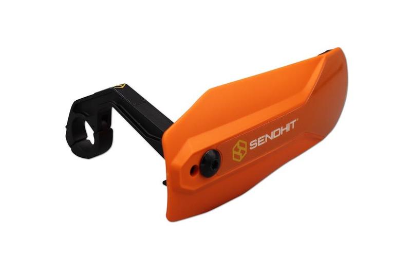 Sendhit Nock V2 MTB Handguards, Orange Guards, Black Brackets