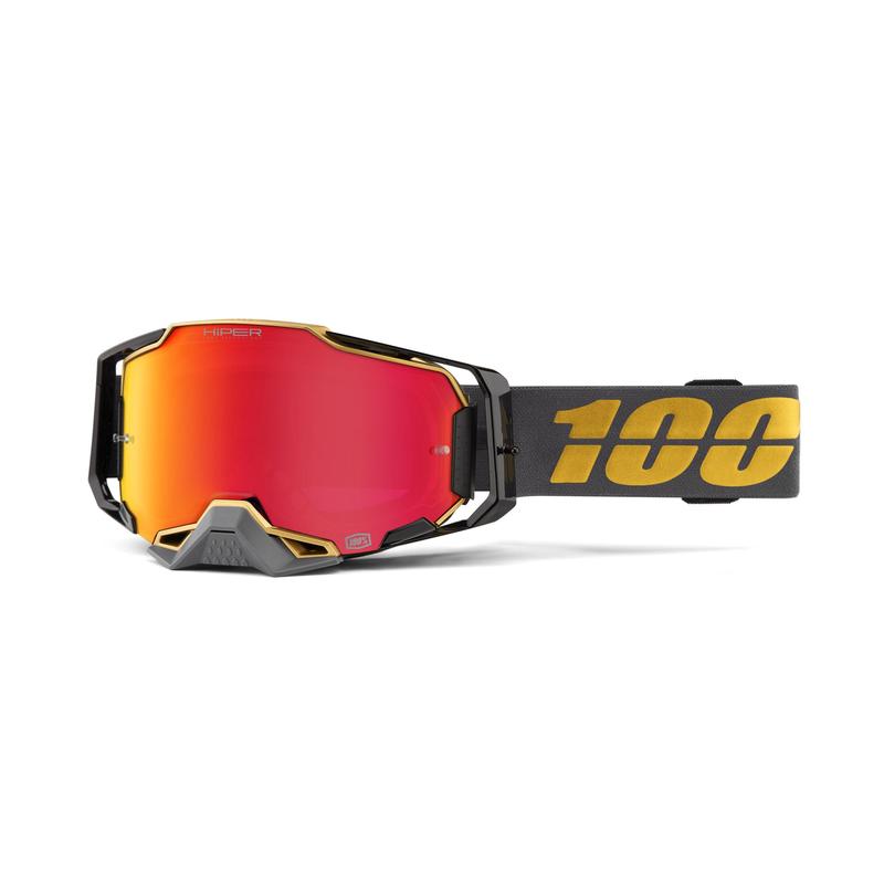 100% Armega Goggles Falcon 5, HiPER Red Mirror Lens