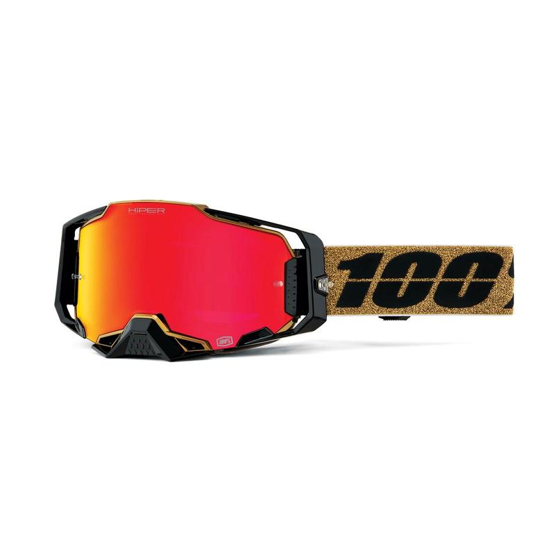 100% Armega Goggles Glory, HiPER Red Mirror Lens