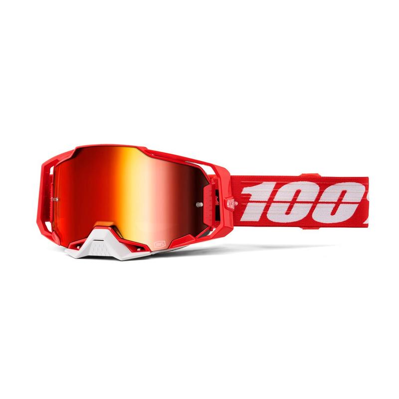100% Armega Goggles C-Bad, Red Mirror Lens