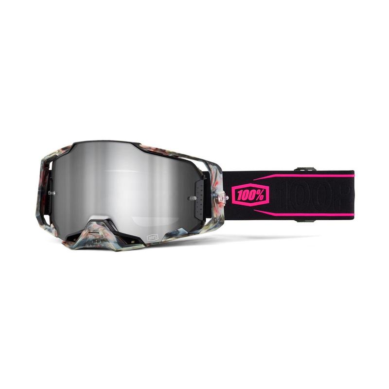 100% Armega Goggles Sarcelle, Silver Mirror Lens