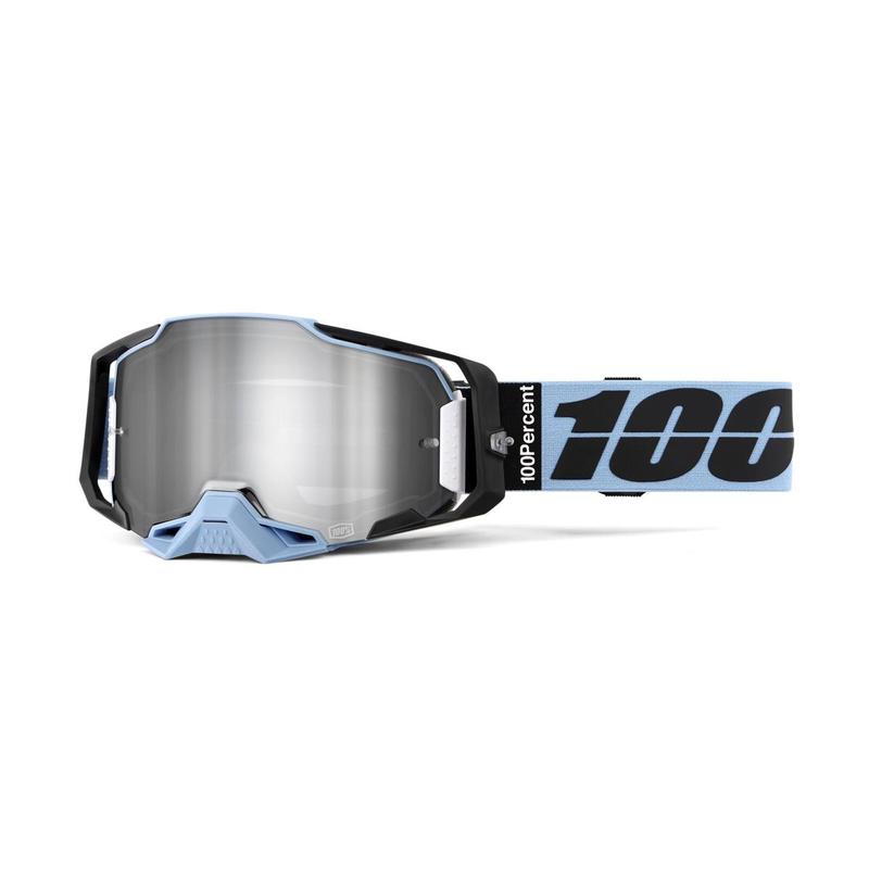 100% Armega Goggles Petros, Silver Mirror Lens