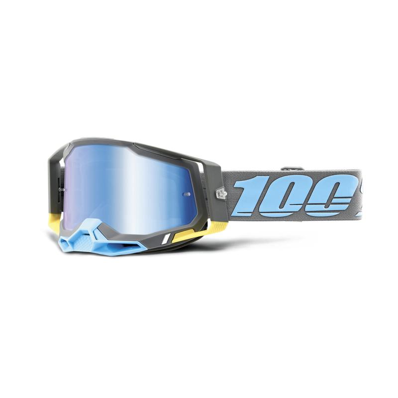 100% Racecraft2 Goggles, Trinidad, Blue Mirror Lens