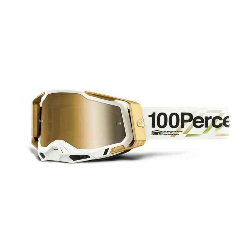 100% Racecraft2 Goggles, Succession, True Gold Mirror Lens