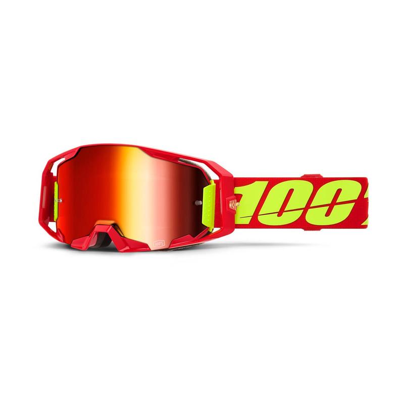 100% ARmatic Goggles Red, Red Mirror Lens