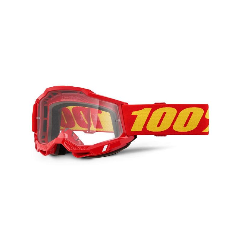 100% Accuri2 Goggles, Red, Clear Lens