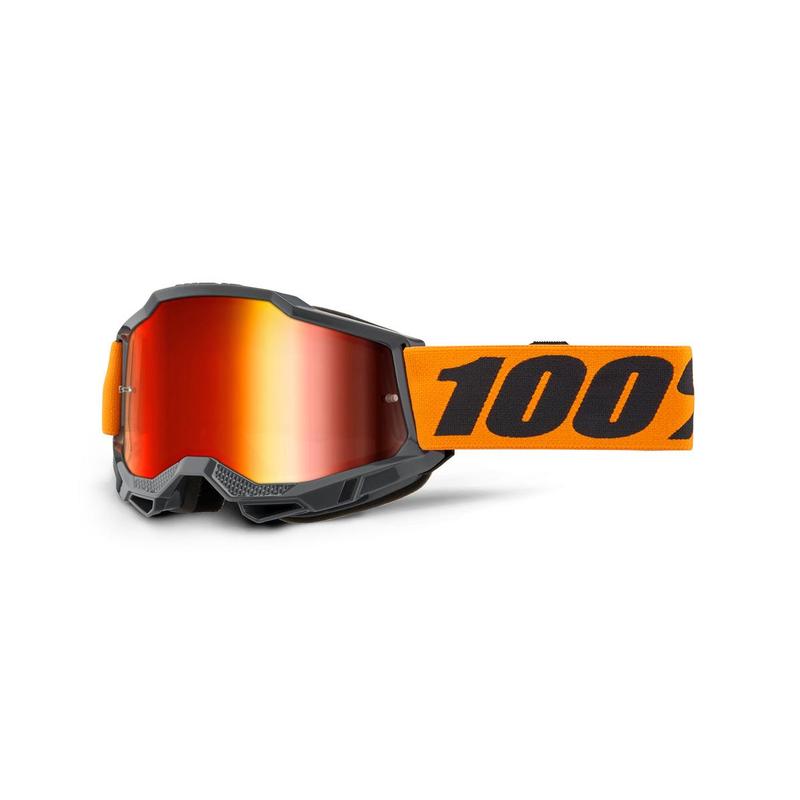 100% Accuri2 Goggles, Orange, Red Mirror Lens