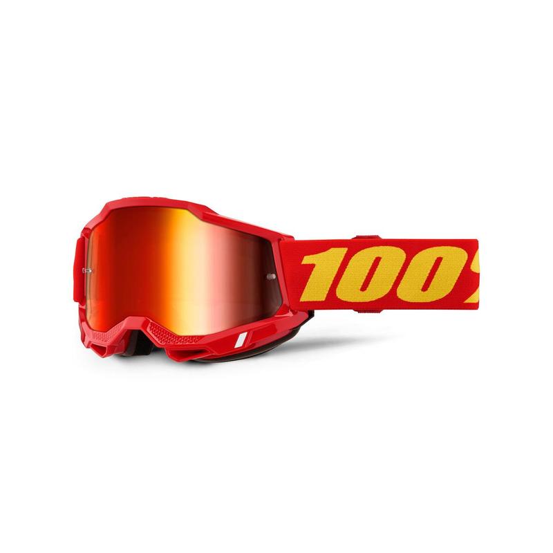 100% Accuri2 Goggles, Red, Red Mirror Lens