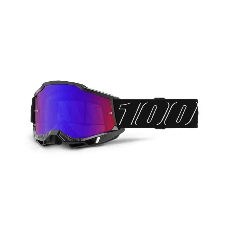 100% Accuri2 Goggles, Blackline, Red/Blue Mirror Lens