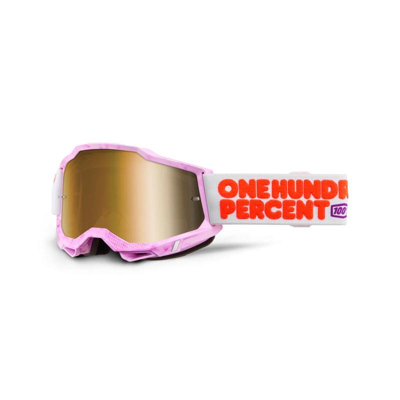 100% Accuri2 Goggles, Hundreds, True Gold Mirror Lens