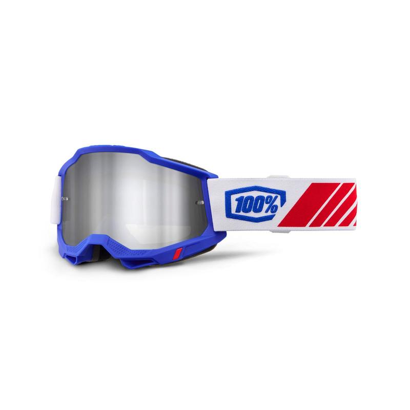 100% Accuri2 Goggles, Kolby, Silver Mirror Lens