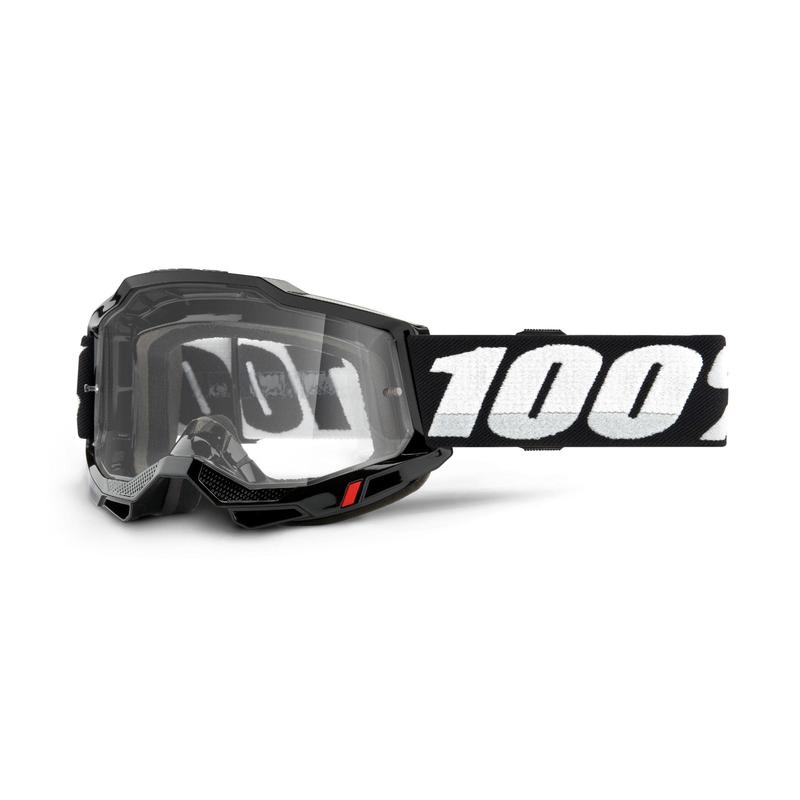 100% Accuri2 OTG (Over the Glasses) Goggles, Clear Lens, Black