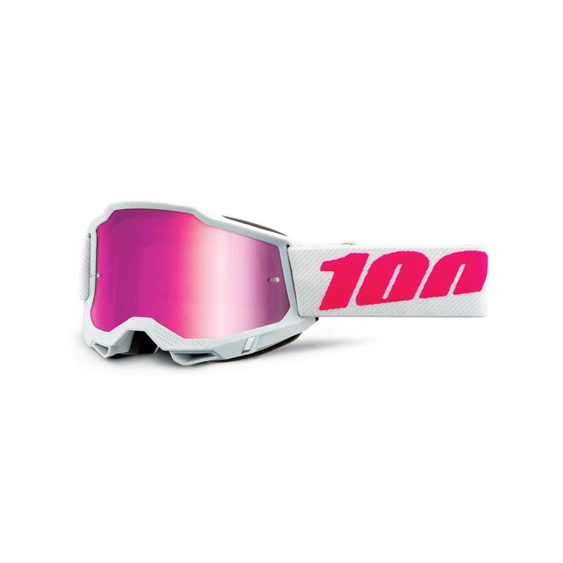 100% Accuri2 Jr. Youth Goggles, Keetz, Pink Mirror Lens