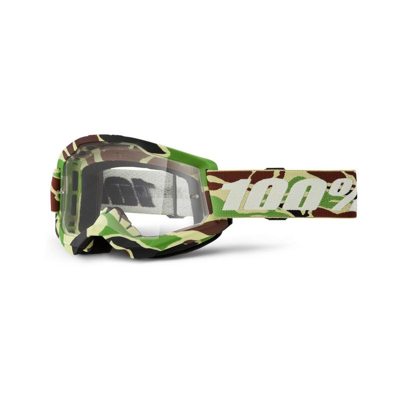 100% Strata2 Goggles, War Camo, Clear Lens