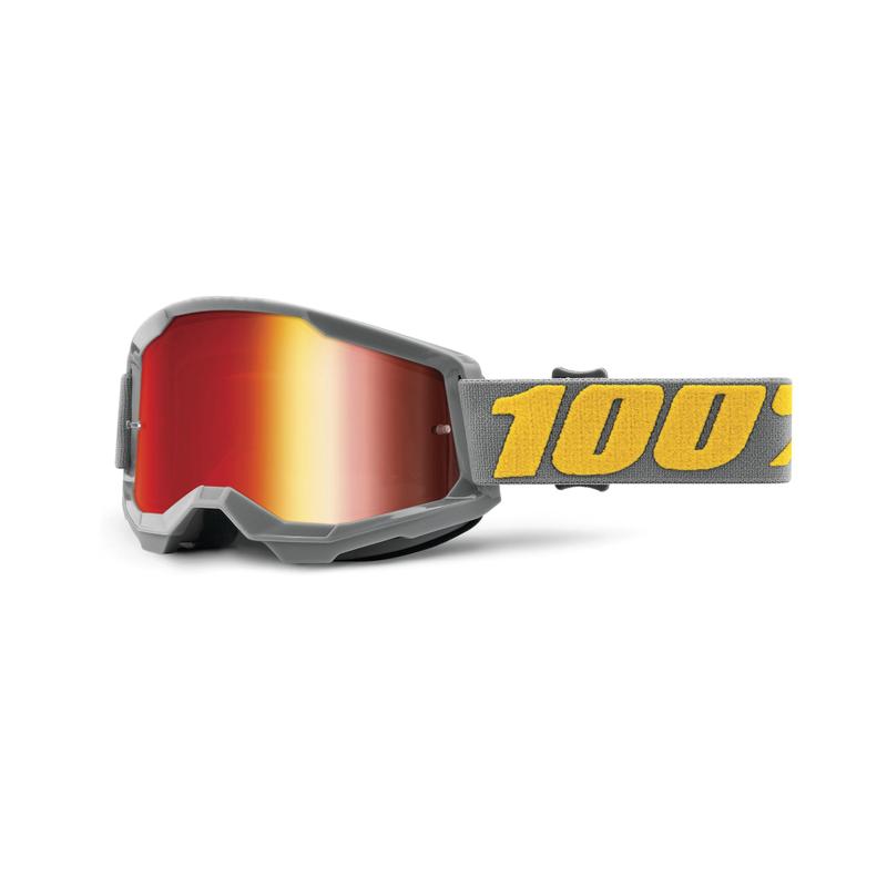 100% Strata2 Goggles, Izipizi, Red Mirror Lens