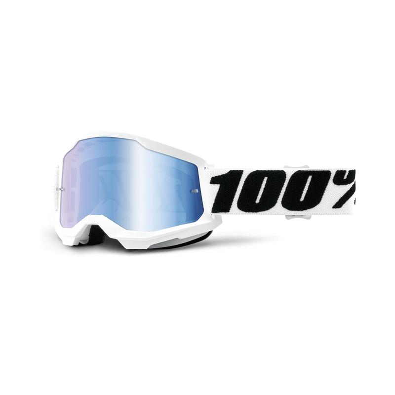 100% Strata2 Goggles, Everest, Blue Mirror Lens