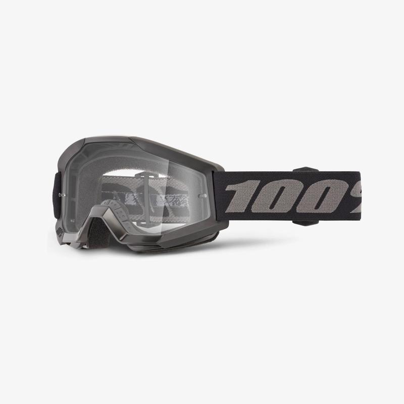 100% Strata Mini Youth Goggles, Black, Clear Lens