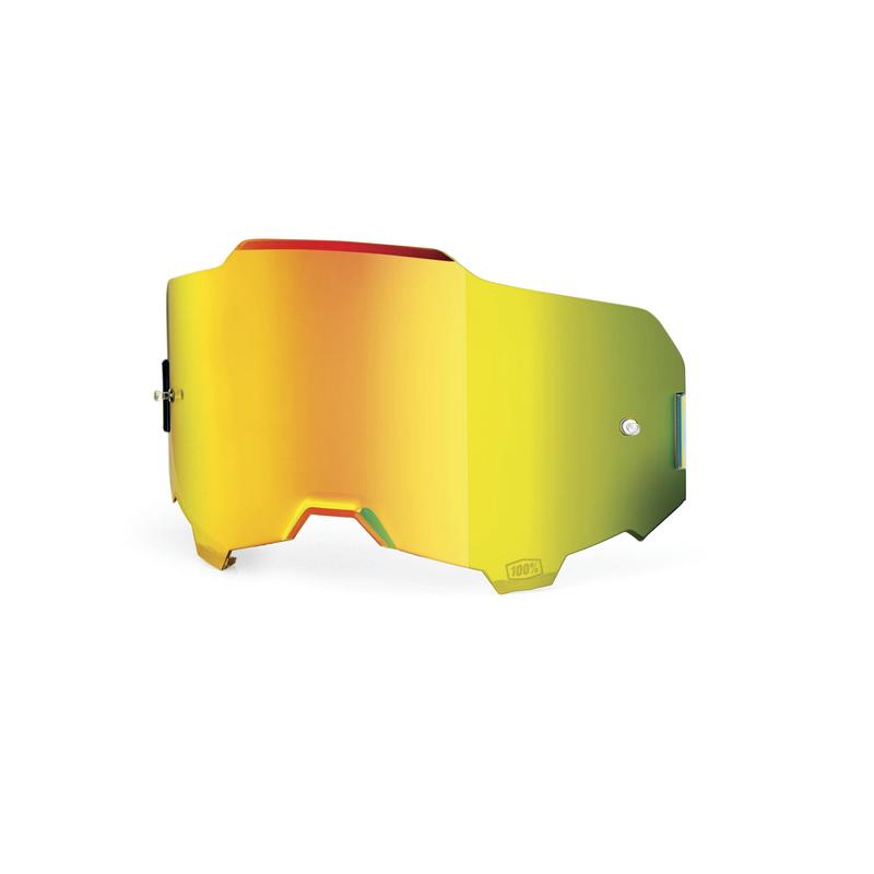100% Replacement Armega Goggle Lens, Gold Mirror