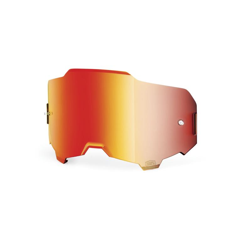 100% Replacement Armega Goggle Lens, Red Mirror