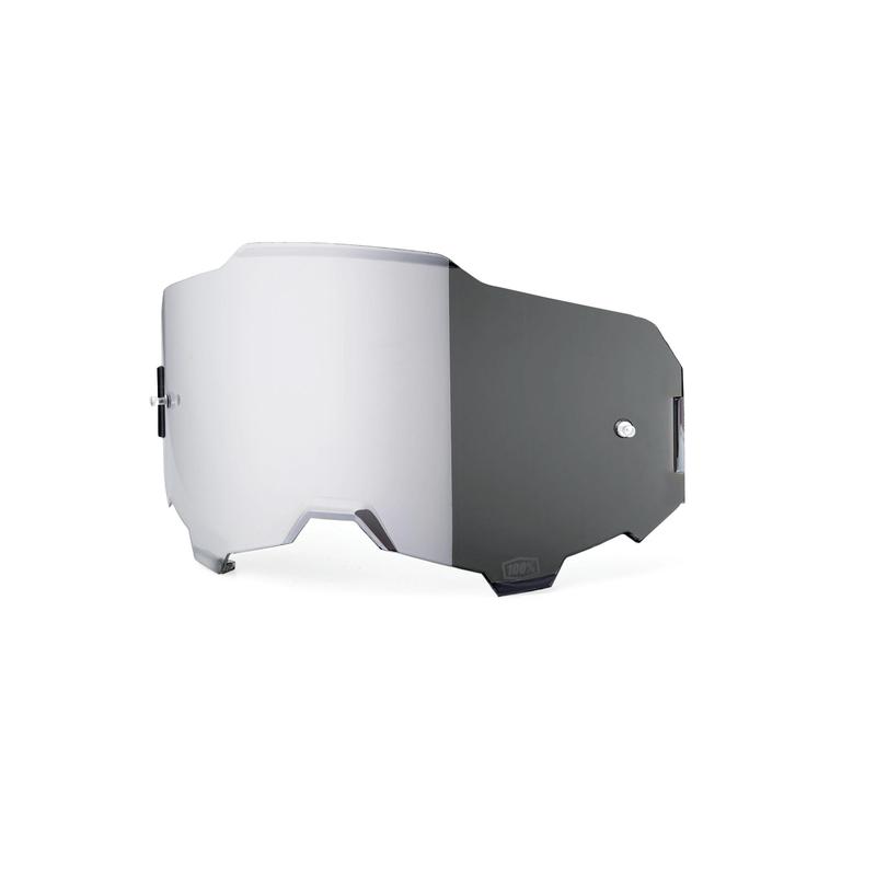 100% Replacement Armega Goggle Lens, Silver Mirror