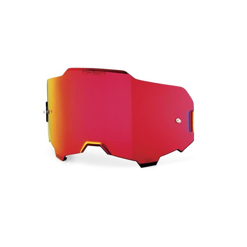 100% Replacement Armega Goggle Lens, HiPER Red Mirror