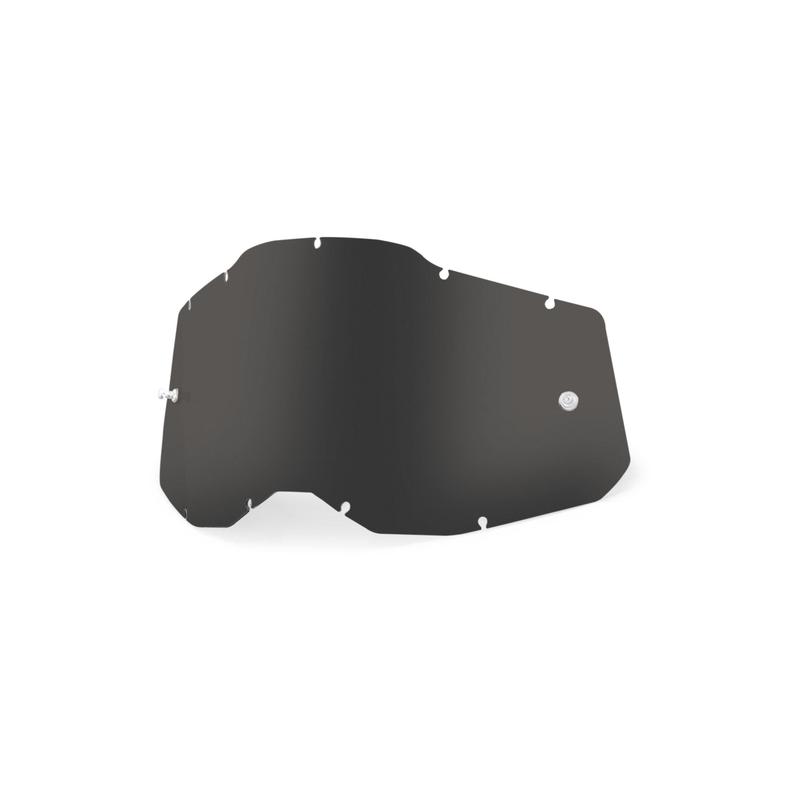 100% Replacement Goggle Lens, Racecraft2/Accuri2/Strata2, Dark Smoke