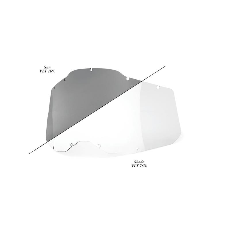 100% Replacement Goggle Lens, Racecraft2/Accuri2/Strata2, Photochromic