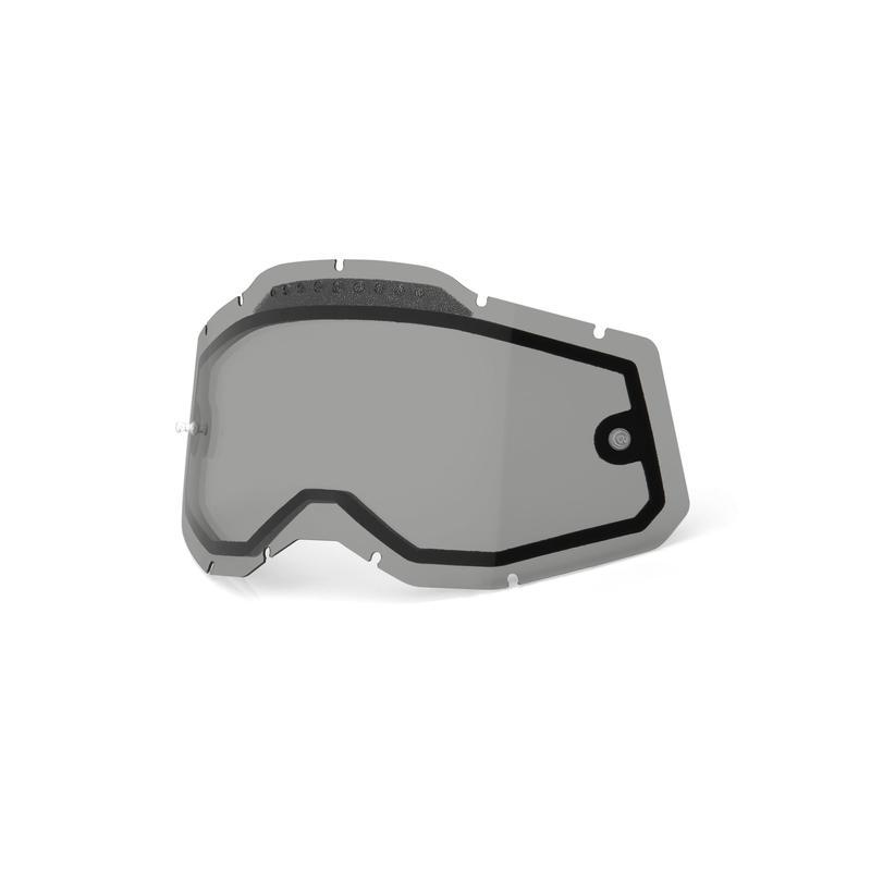 100% Replacement Dual Pane Goggle Lens, Racecraft2/Accuri2/Strata2, Vented, Smoke