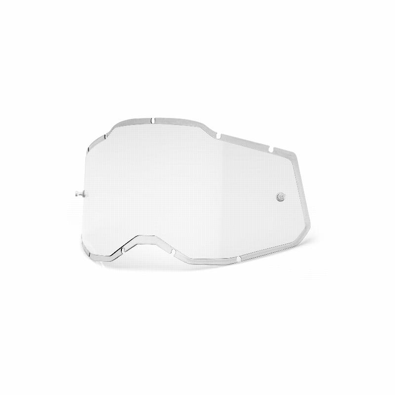 100% Replacement Injected Goggle Lens, Racecraft2/Accuri2/Strata2, Clear