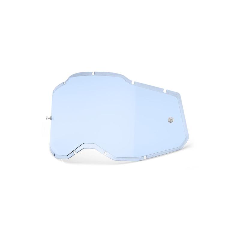 100% Replacement Injected Goggle Lens, Racecraft2/Accuri2/Strata2, Blue