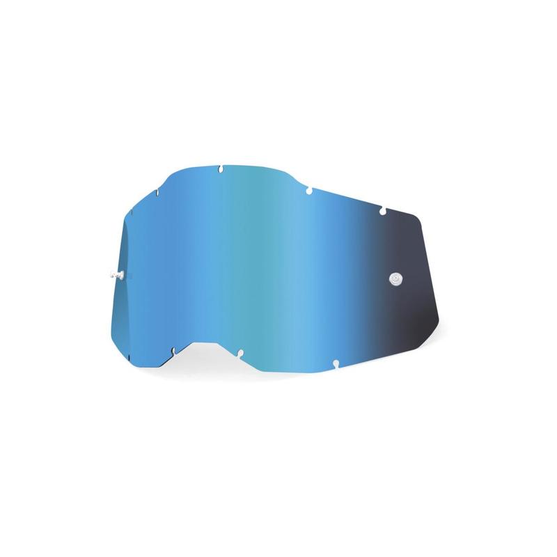 100% Replacement Goggle Lens, Youth/Junior Accuri2 and Strata2, Blue Mirror