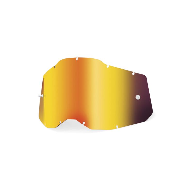 100% Replacement Goggle Lens, Youth/Junior Accuri2 and Strata2, Red Mirror