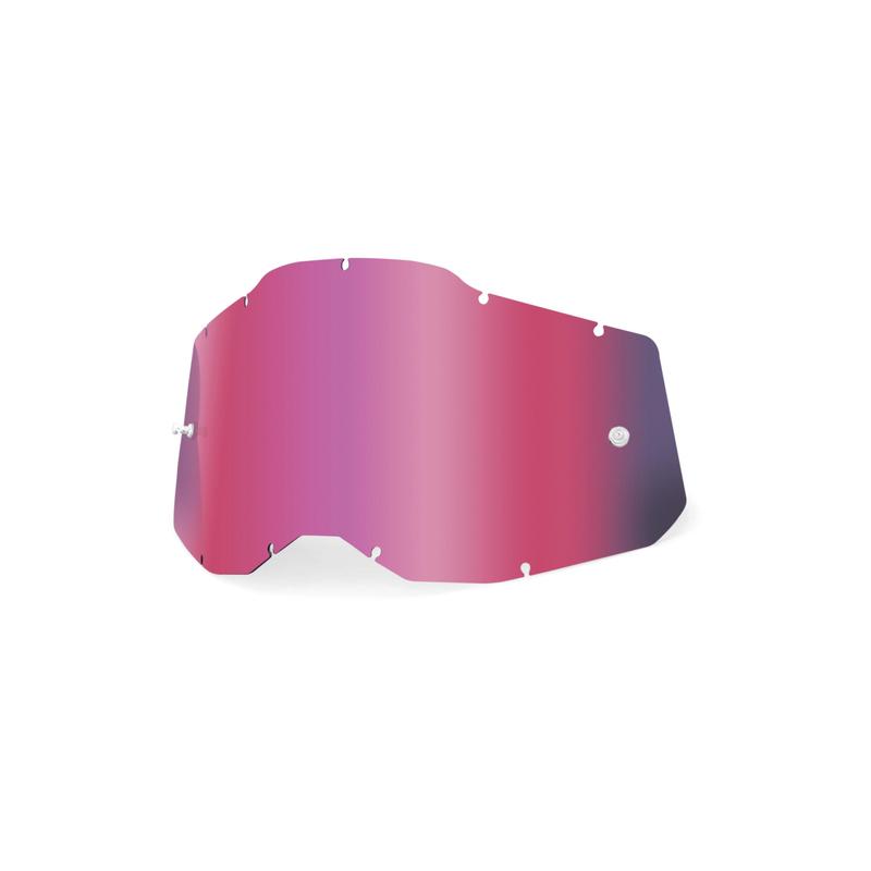 100% Replacement Goggle Lens, Youth/Junior Accuri2 and Strata2, Pink Mirror