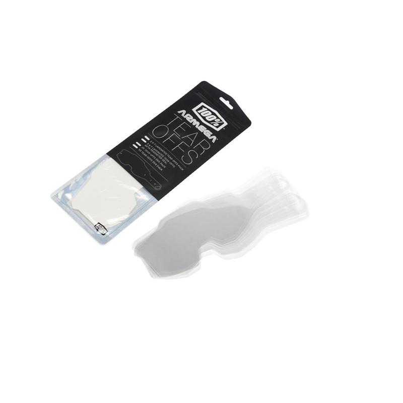 100% Armega Standard Goggle Tear-Offs, Pack of 20