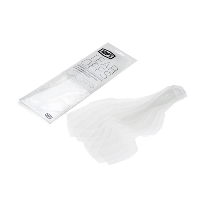 100% Youth/Junior Standard Goggle Tear-Offs for Accuri1-Youth/ Strata1-Youth, Pack of 20