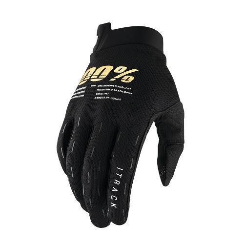 100% iTrack Gloves, Black, Medium