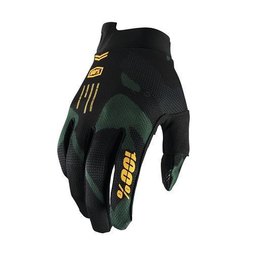 100% iTrack Gloves, Sentinel Black, Small