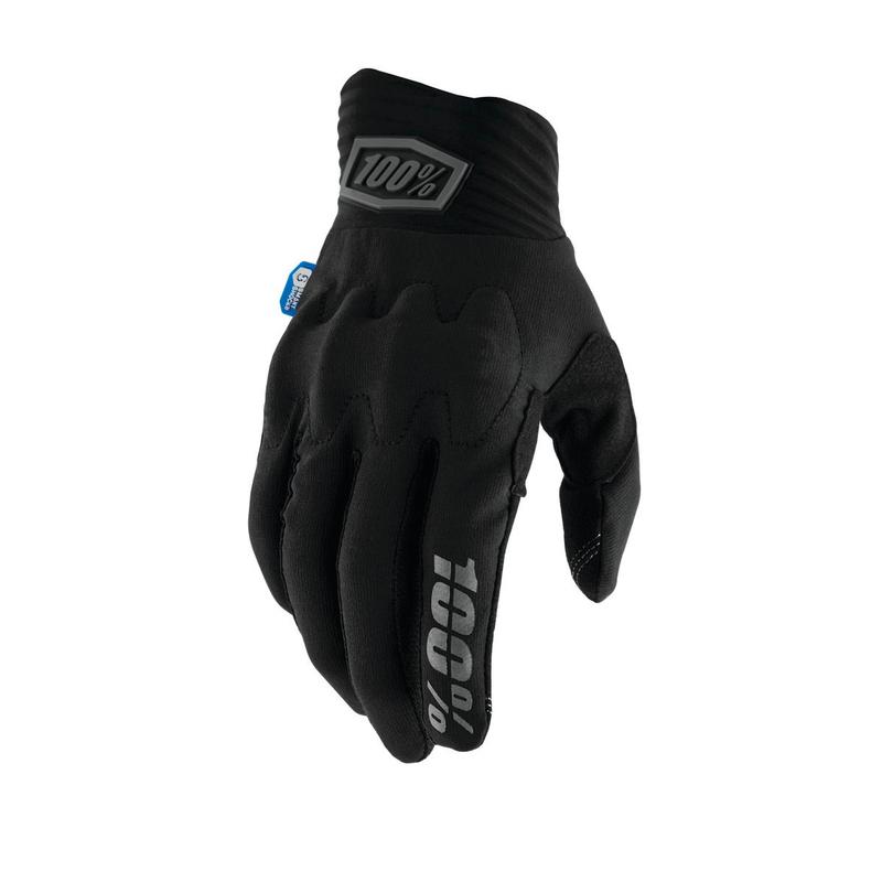 100% Cognito Gloves, Black, Medium