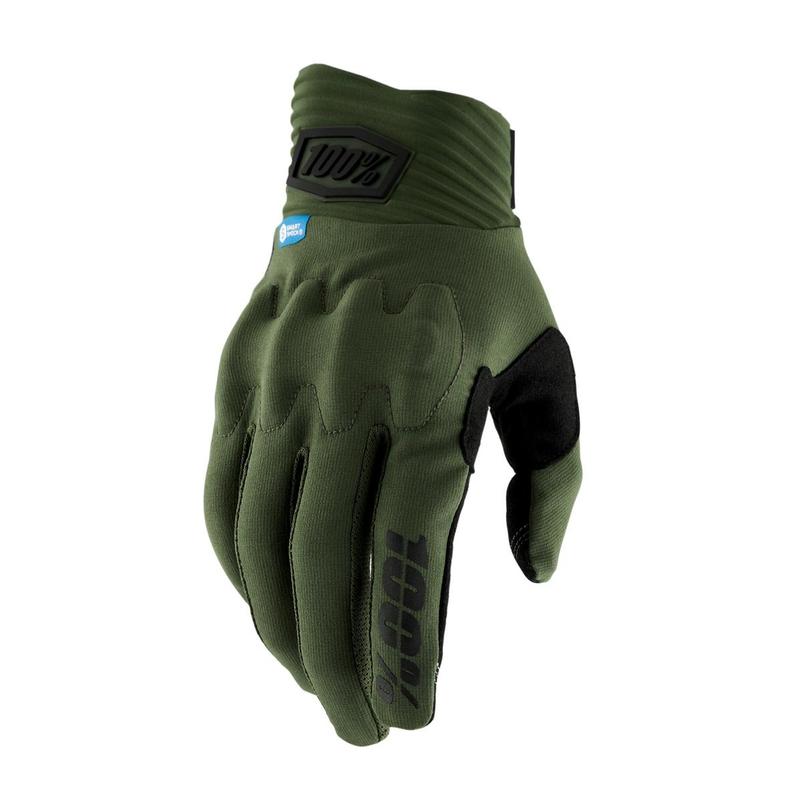 100% Cognito Gloves, Army Green/Black, Large