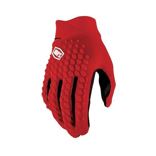 100% Geomatic Gloves, Red, Small