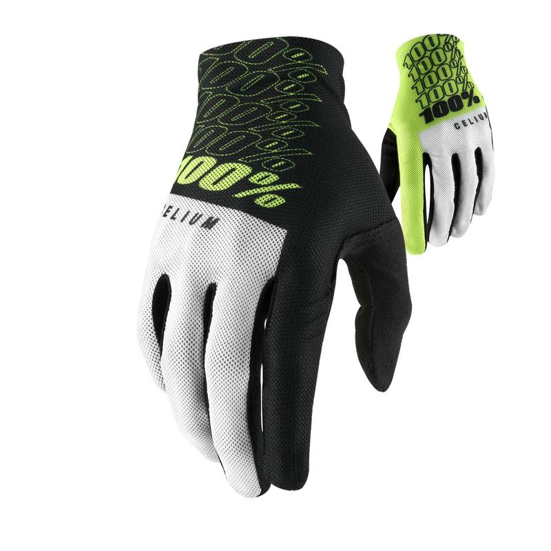 100% Celium Gloves, Fluo Yellow, X-Large (XL)