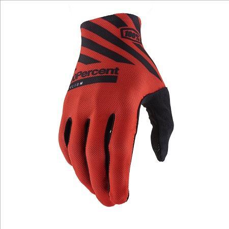 100% Celium Gloves, Racer Red, Small