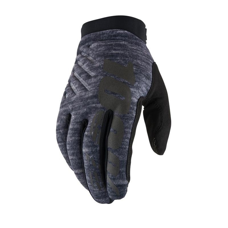 100% Brisker Cold Weather Gloves, Heather Grey, Small