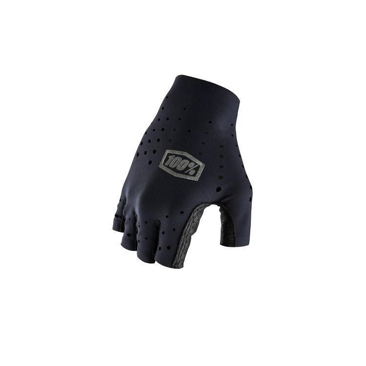 100% Sling SF (Short Finger) Road Gloves, Black, Medium