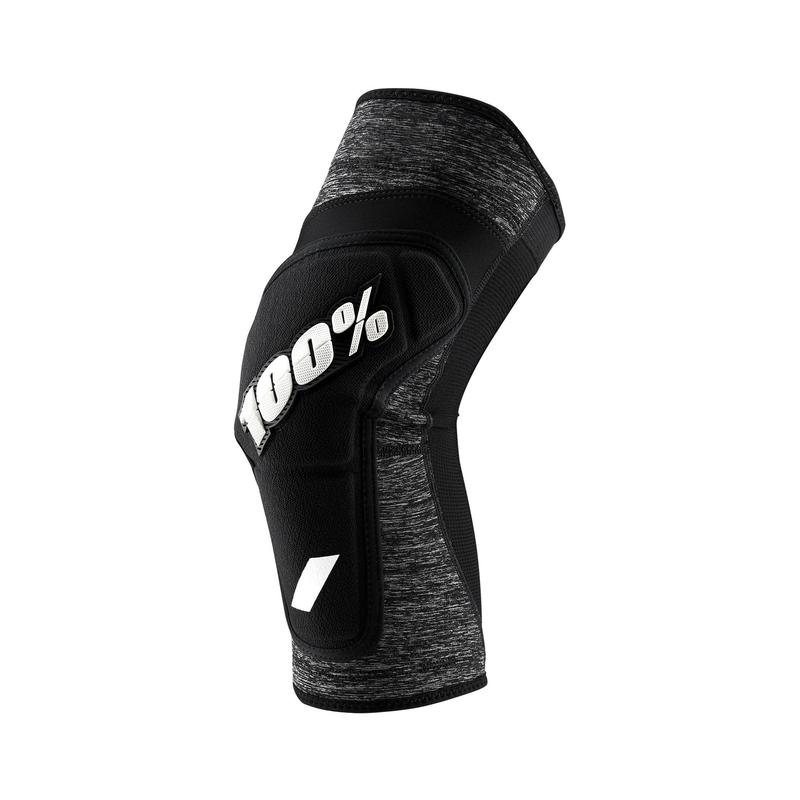 100% RideCamp Knee Pads/Armour, Heather Grey/Black, Small
