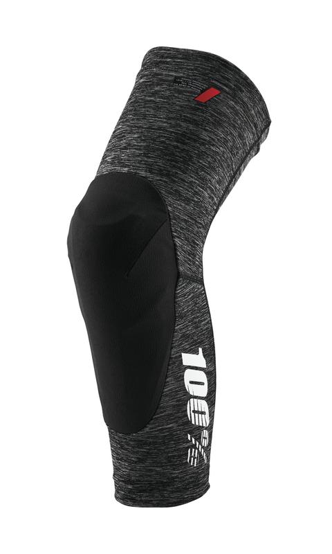 100% Teratec Knee Pads/Armour, Heather Grey/Black, Medium