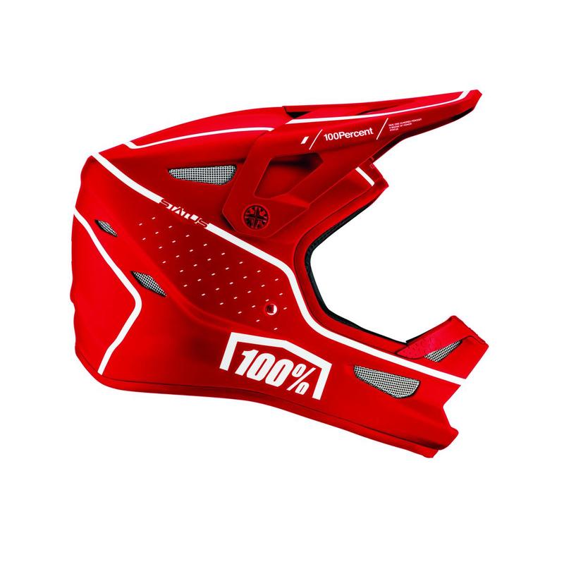 100% Status DH/BMX Helmet, Dreamflow Red, Large