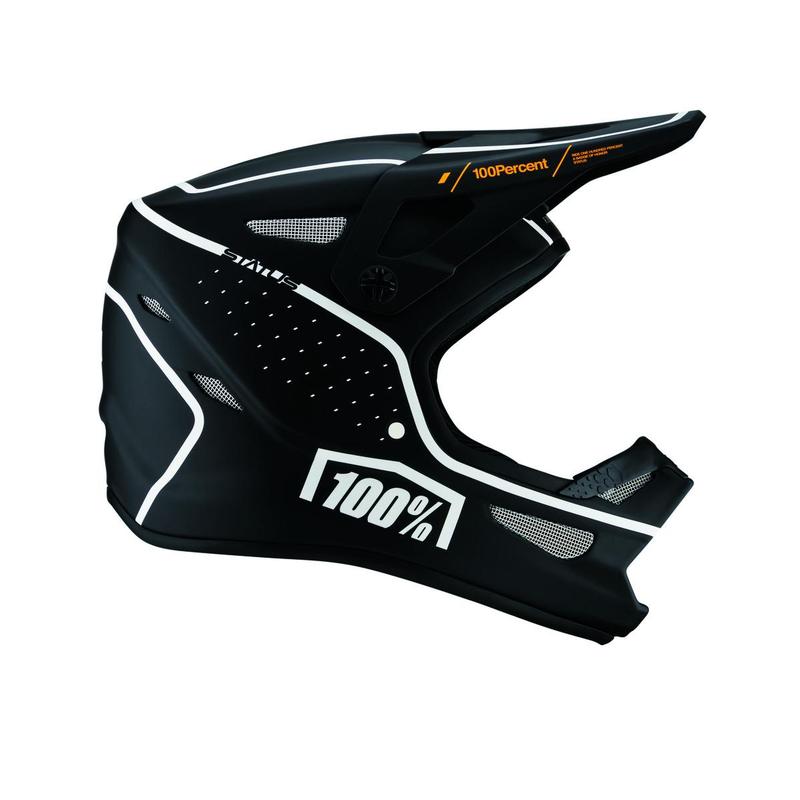 100% Status DH/BMX Helmet, Dreamflow Black, Youth Medium