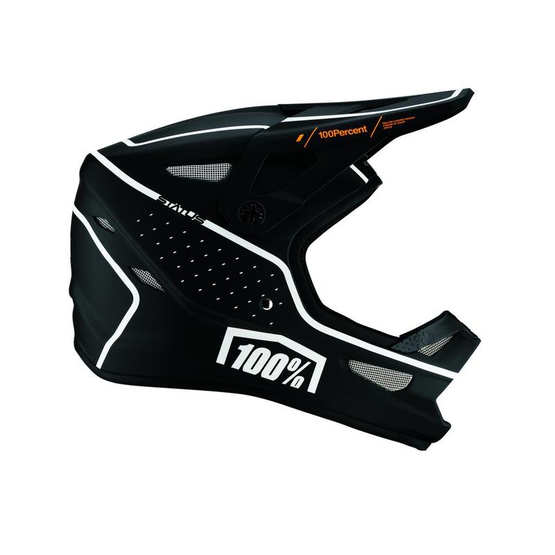 100% Status DH/BMX Helmet, Dreamflow Black, Small